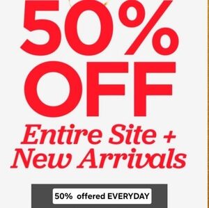 50% Everything even New Arrivals....50% Off it All ♡♡♡♡